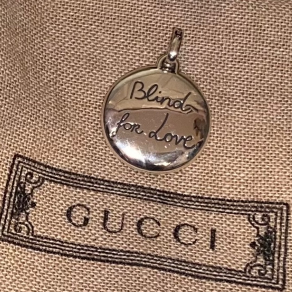 GUCCI Sterling Silver Blind For Love Tiger Pendent Charm - Picture 6 of 12